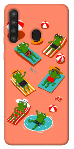 Чехол Summer frogs для Galaxy A21