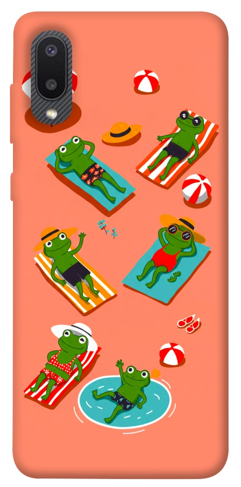 Чехол Summer frogs для Galaxy A02