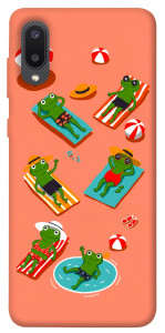 Чехол Summer frogs для Galaxy A02