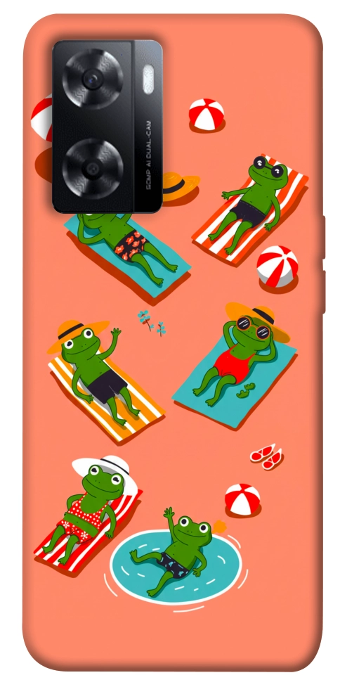 Чехол Summer frogs для Oppo A57s