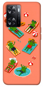 Чехол Summer frogs для Oppo A57s