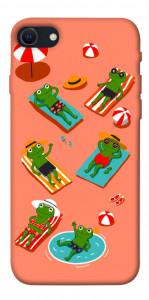 Чехол Summer frogs для iPhone SE (2022)