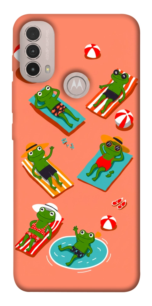 Чехол Summer frogs для Motorola Moto E40