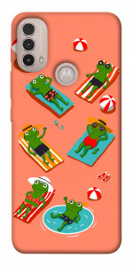 Чехол Summer frogs для Motorola Moto E40