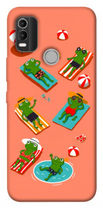 Чехол Summer frogs для Nokia C21 Plus