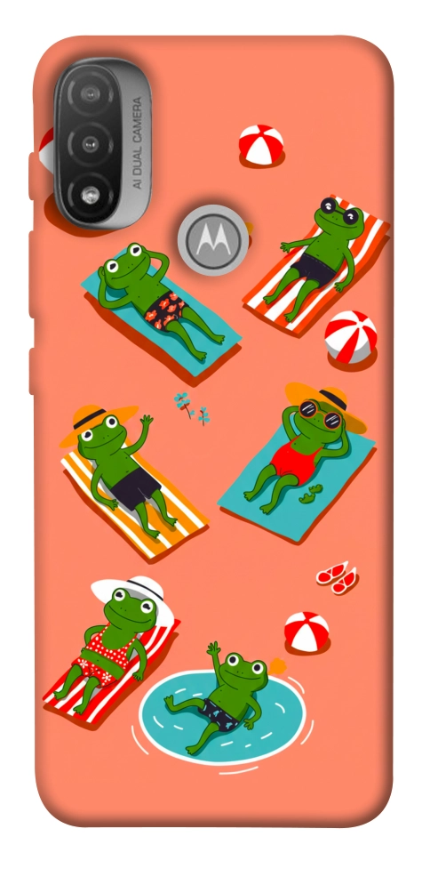 Чехол Summer frogs для Мotorola Moto E20