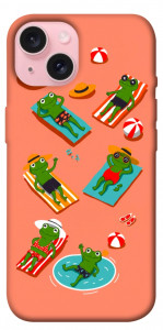 Чехол Summer frogs для iPhone 15
