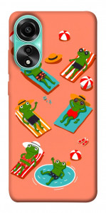 Чехол Summer frogs для Oppo A78 4G