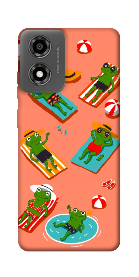 Чехол Summer frogs для Motorola Moto E14
