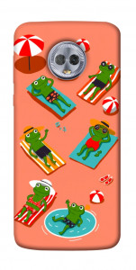 Чехол Summer frogs для Motorola Moto G6 Plus