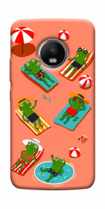 Чехол Summer frogs для Motorola Moto G5S