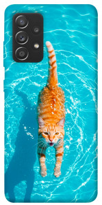 Чехол Cat swimming для Samsung Galaxy A72 4G