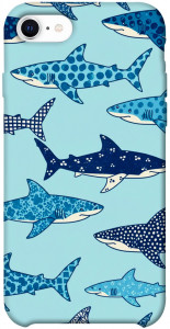 Чехол Shark pattern для iPhone SE (2020)
