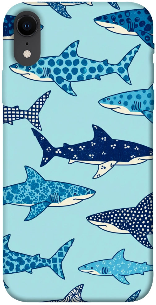 Чехол Shark pattern для iPhone XR