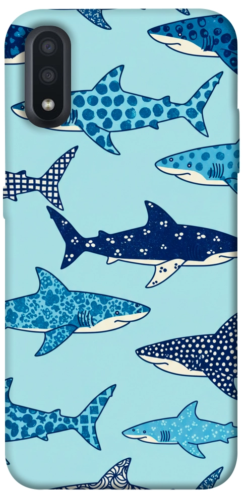 Чехол Shark pattern для Galaxy A01