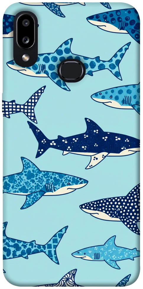 Чехол Shark pattern для Galaxy A10s (2019)