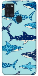 Чехол Shark pattern для Galaxy A21s (2020)