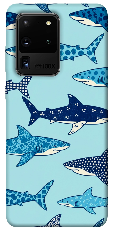 Чехол Shark pattern для Galaxy S20 Ultra (2020)