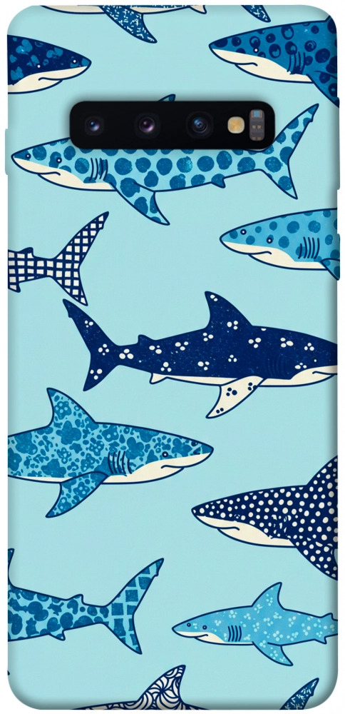 Чохол Shark pattern для Galaxy S10 (2019)