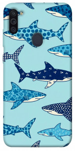 Чехол Shark pattern для Galaxy M11 (2020)
