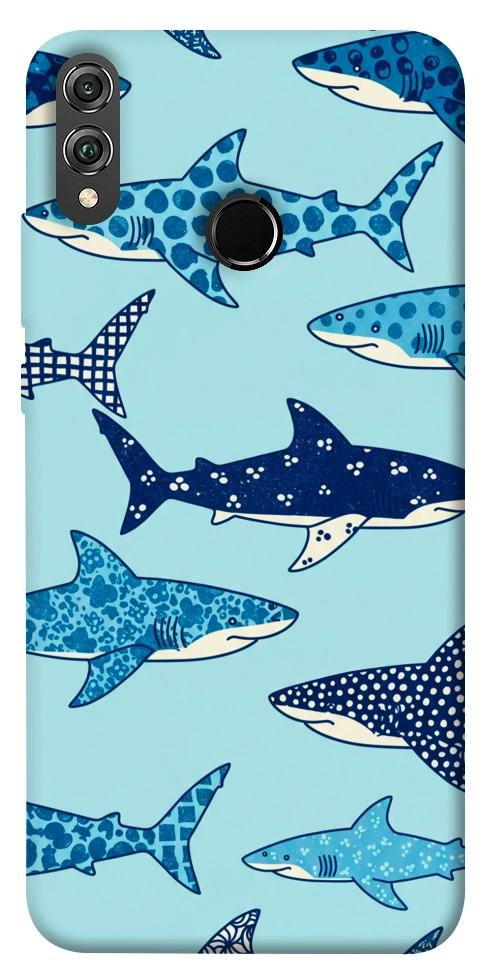 Чехол Shark pattern для Huawei Honor 8X