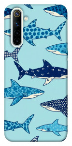 Чехол Shark pattern для Realme 6