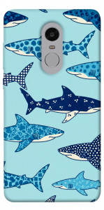 Чохол Shark pattern для Xiaomi Redmi Note 4X