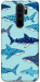 Чехол Shark pattern для Xiaomi Redmi Note 8 Pro