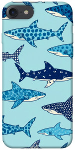 Чехол Shark pattern для iPhone 8 (4.7")