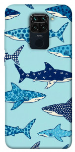 Чехол Shark pattern для Xiaomi Redmi Note 9