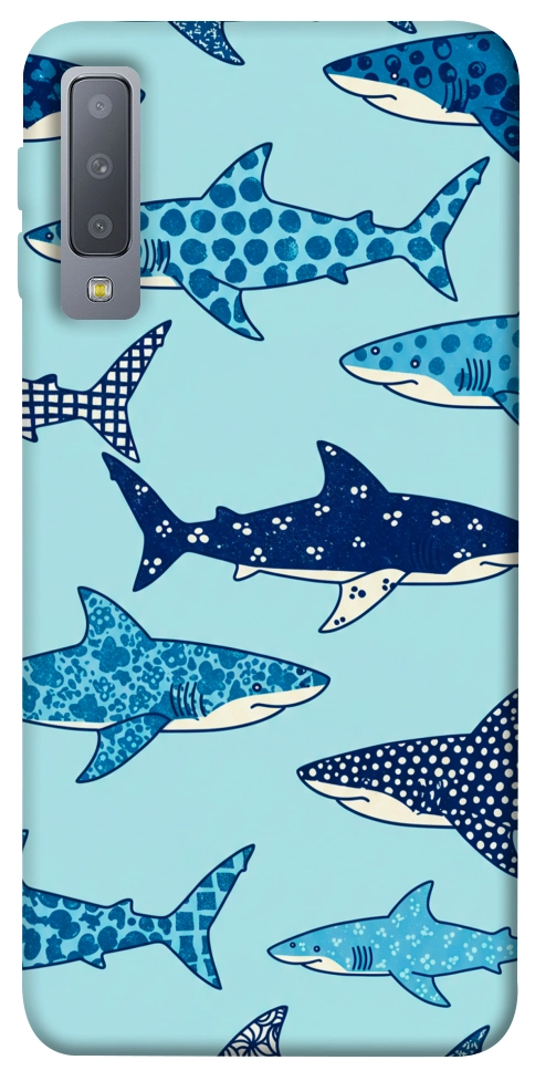 Чохол Shark pattern для Galaxy A7 (2018)