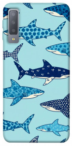 Чехол Shark pattern для Galaxy A7 (2018)
