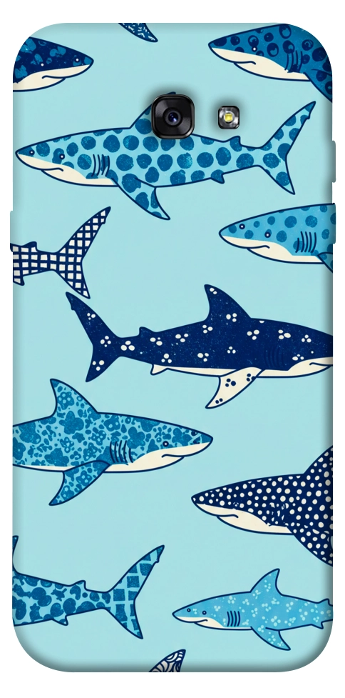 Чехол Shark pattern для Galaxy A7 (2017)