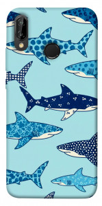 Чехол Shark pattern для Huawei P20 Lite