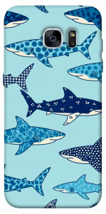 Чехол Shark pattern для Galaxy S7 Edge