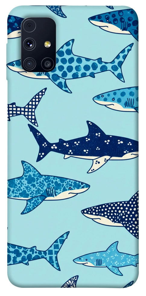 Чехол Shark pattern для Galaxy M31s
