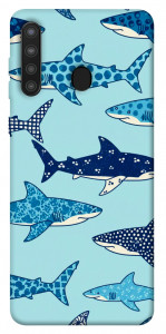 Чехол Shark pattern для Galaxy A21
