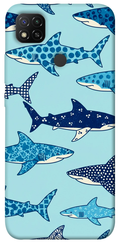 Чехол Shark pattern для Xiaomi Redmi 9C