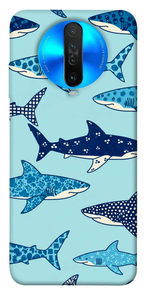 Чехол Shark pattern для Xiaomi Redmi K30