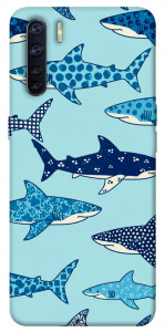Чехол Shark pattern для Oppo A91