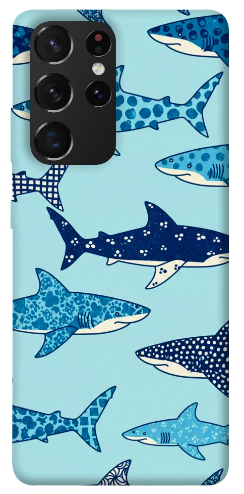Чехол Shark pattern для Galaxy S21 Ultra