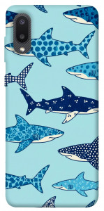 Чехол Shark pattern для Galaxy A02