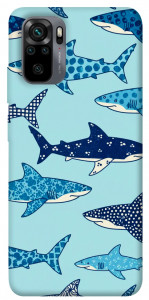 Чехол Shark pattern для Xiaomi Redmi Note 10