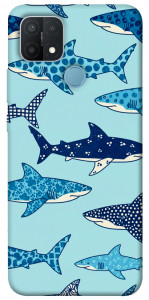 Чехол Shark pattern для Oppo A15