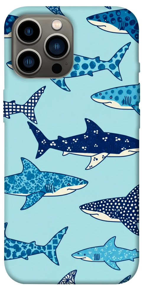 Чехол Shark pattern для iPhone 13 Pro Max