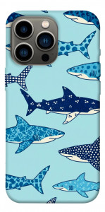 Чехол Shark pattern для iPhone 13 Pro