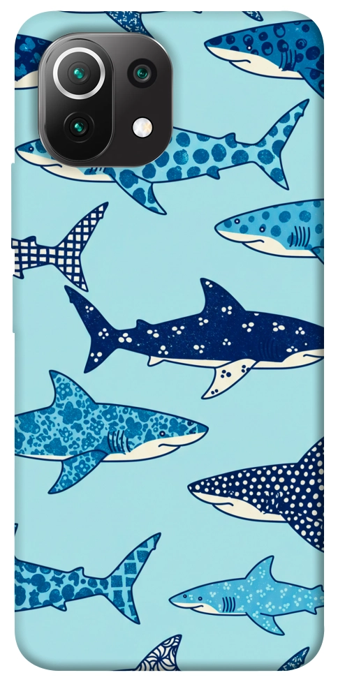 Чехол Shark pattern для Xiaomi Mi 11 Lite