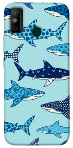 Чехол Shark pattern для TECNO Spark 6 Go