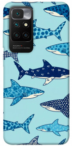 Чехол Shark pattern для Xiaomi Redmi 10