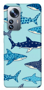 Чехол Shark pattern для Xiaomi 12X